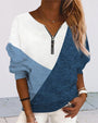 Colour-Block-Zip-Sweatshirt - Dana