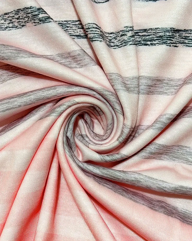 Gestreept dames T-shirt met ronde hals en kleurverloop – Melia