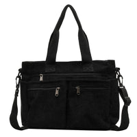Trendige Cord-Schultertasche - VelvetVogue