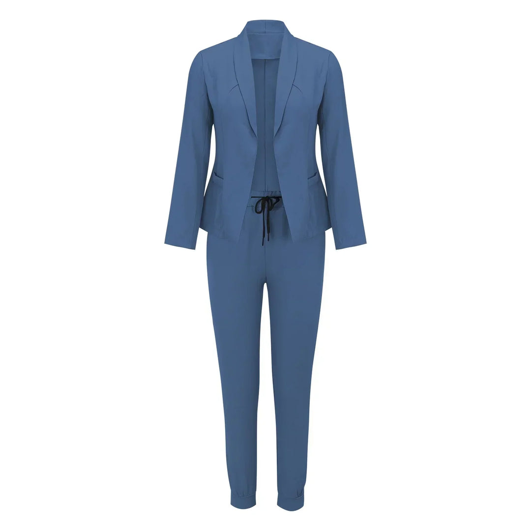 Casual Tweedelige Set met Strikceintuur – Liora