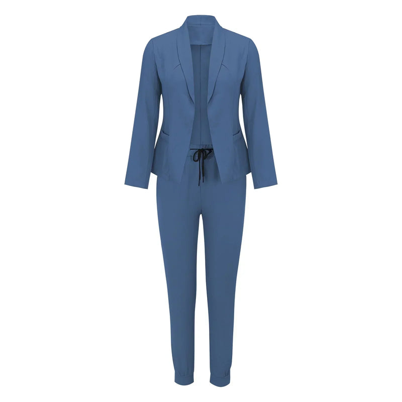 Casual Tweedelige Set met Strikceintuur – Liora