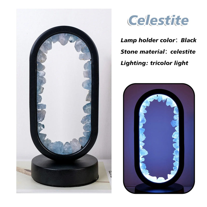 Handgefertigte Amethyst-Lampe - Serenith