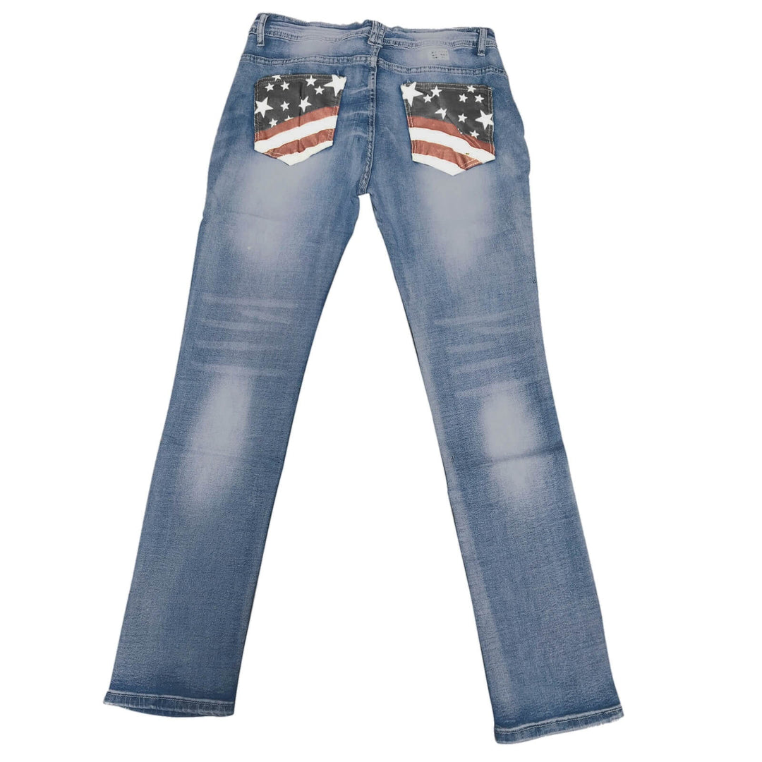 Women's Bootcut Jeans with Flag Details – Madison