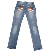 Women's Bootcut Jeans with Flag Details – Madison