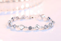 Silbernes Herzförmiges Armband - Eloria