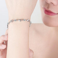 Silbernes Herzförmiges Armband - Eloria