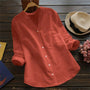 Damen Leinen Shirt mit Langen Ärmeln – Isla