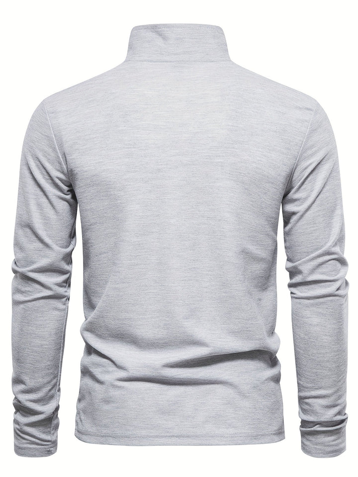 Bequemer Herren Polo mit Langen Ärmeln