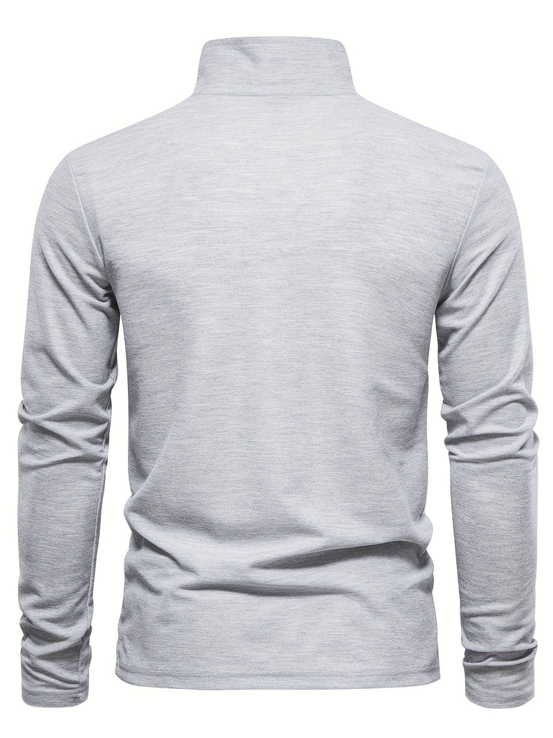 Bequemer Herren Polo mit Langen Ärmeln