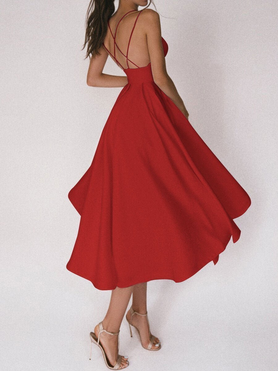 Trägerkleid mit V-Ausschnitt - Noa