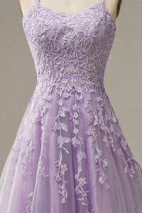 Fashionable Tulle Evening Dress with Appliqués - Victoria