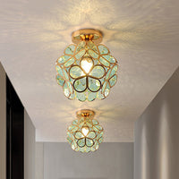 Glas Blumen Deckenleuchte - FloraGlow