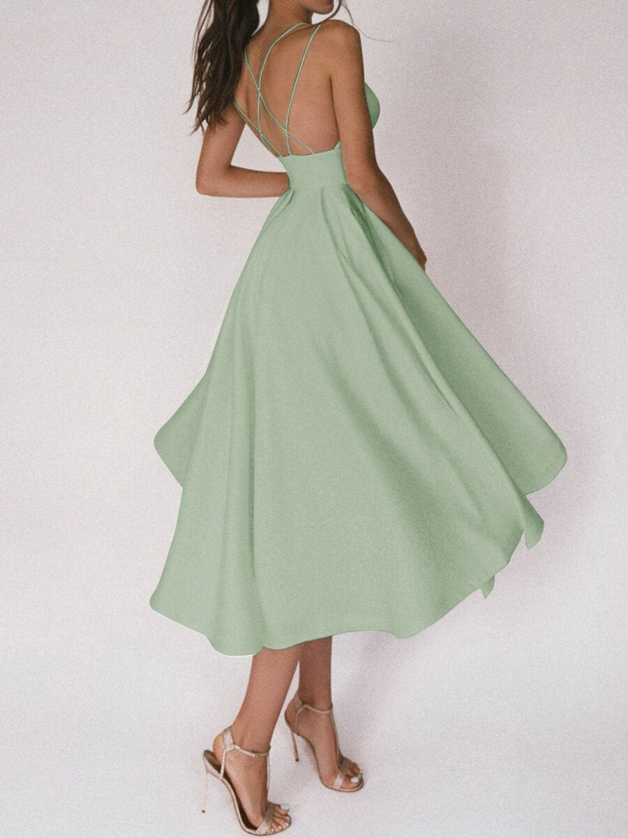 Trägerkleid mit V-Ausschnitt - Noa