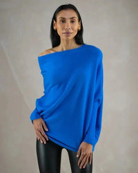 Asymmetrischer Oversized Damenpullover - Sophia