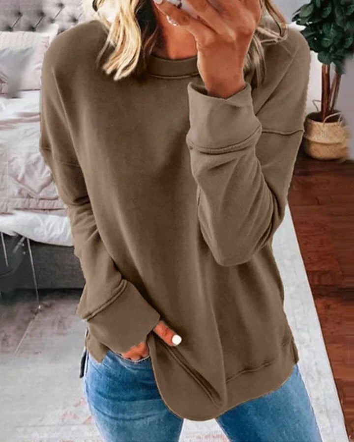 Einfarbiges Damen-Sweatshirt - Serena