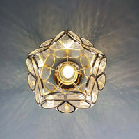Glas Blumen Deckenleuchte - FloraGlow