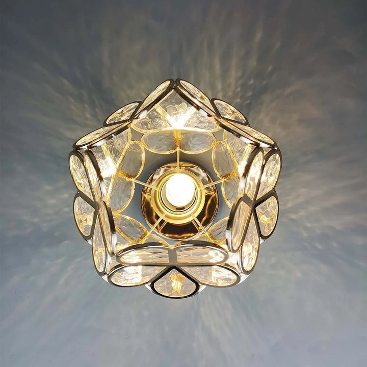 Glas Blumen Deckenleuchte - FloraGlow