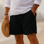 Lorenzo Men's Cotton-Linen Shorts – Lightweight & Breathable 3