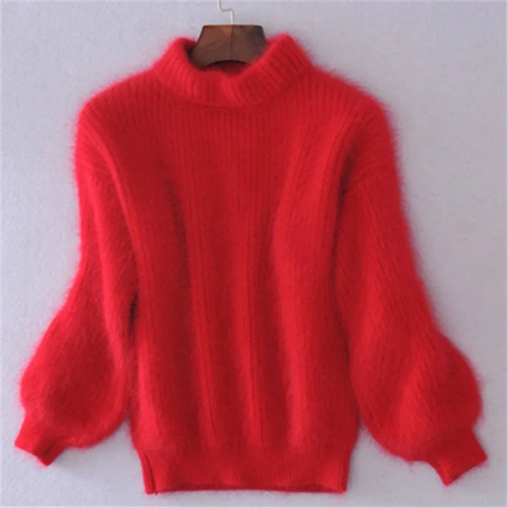 Lässiger Angora-Strickpullover für Damen - Livia