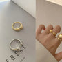 Minimalistischer verstellbarer Ring - Elise