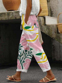 Dames Comfortbroek met Print – Nova