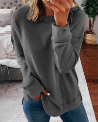 Einfarbiges Damen-Sweatshirt - Serena