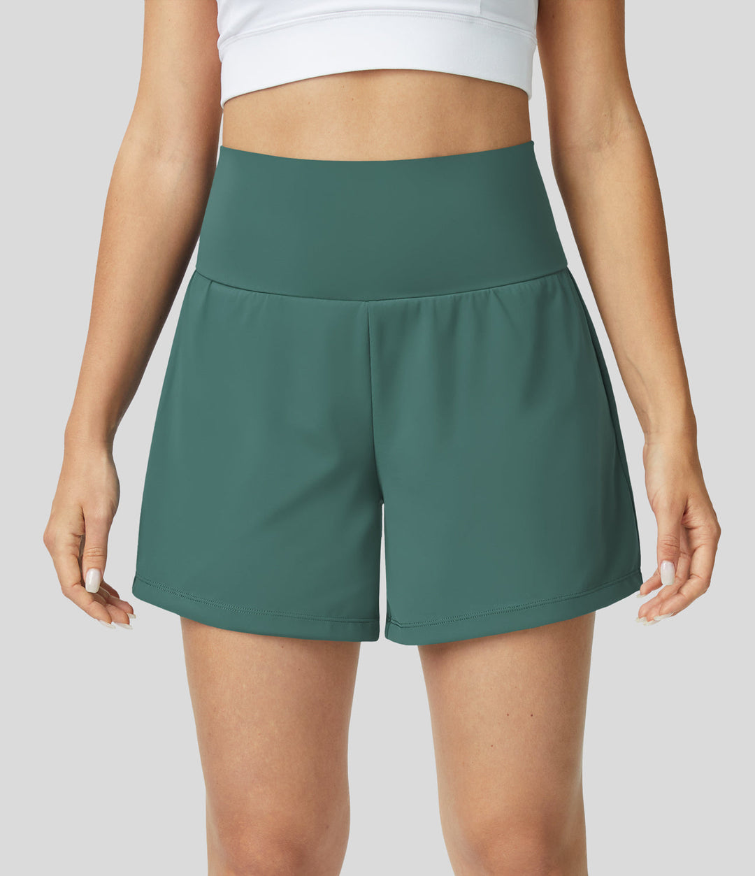 Atmungsaktive & Schnell Trocknende High-Waist Damen-Fitnessshorts – Mirabella