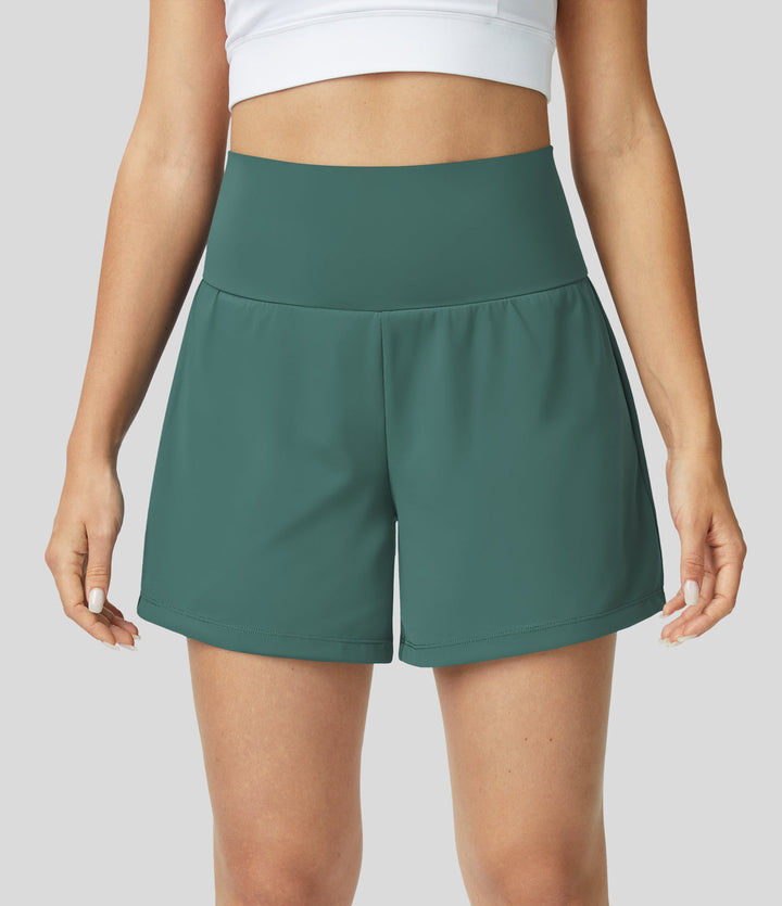 Atmungsaktive & Schnell Trocknende High-Waist Damen-Fitnessshorts – Mirabella