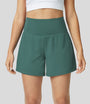 Atmungsaktive & Schnell Trocknende High-Waist Damen-Fitnessshorts – Mirabella