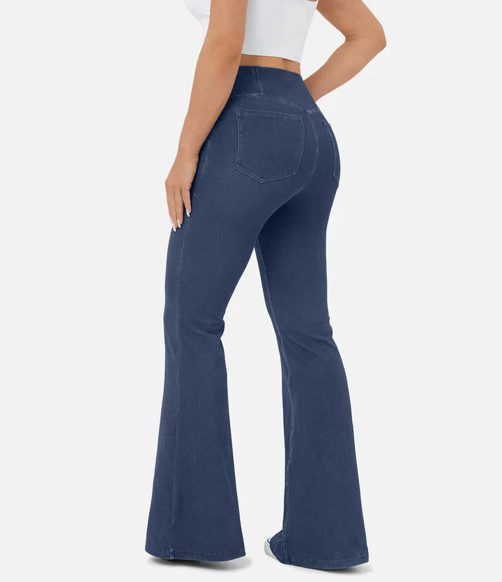 Stilvolle Bootcut Jeans für Damen - Rosa