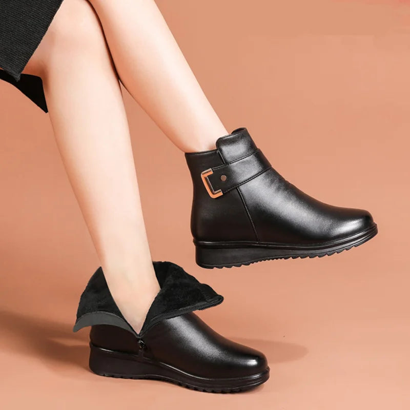 Orthopädische Damenlederstiefel - Ella