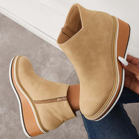Chic Wedge Heel Boots – Mila