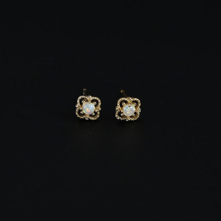 Zarte Vintage Ohrringe mit Opal - Seraphina