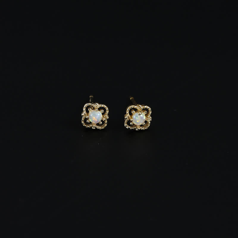 Zarte Vintage Ohrringe mit Opal - Seraphina
