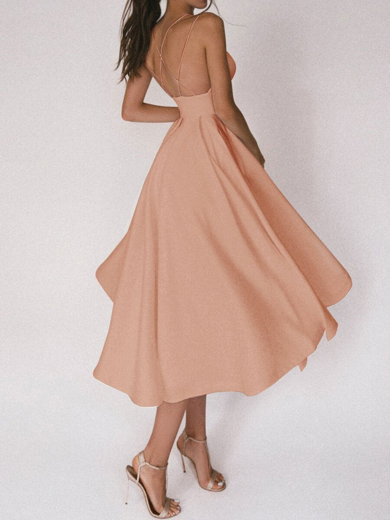 Trägerkleid mit V-Ausschnitt - Noa