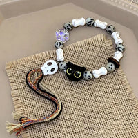 Kätzchen und Totenkopf Armband - Selina