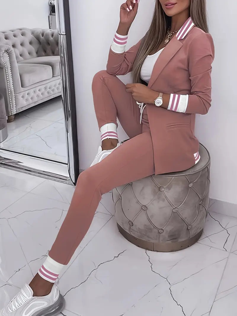 Lässiges Streetwear Gestreiftes Set - Sophie