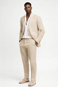 Men's Tailored Two-Piece Blazer and Pants Smart Suit 3