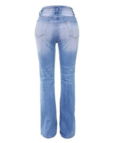 Trendige Jeanshose mit hoher Taille - Mila