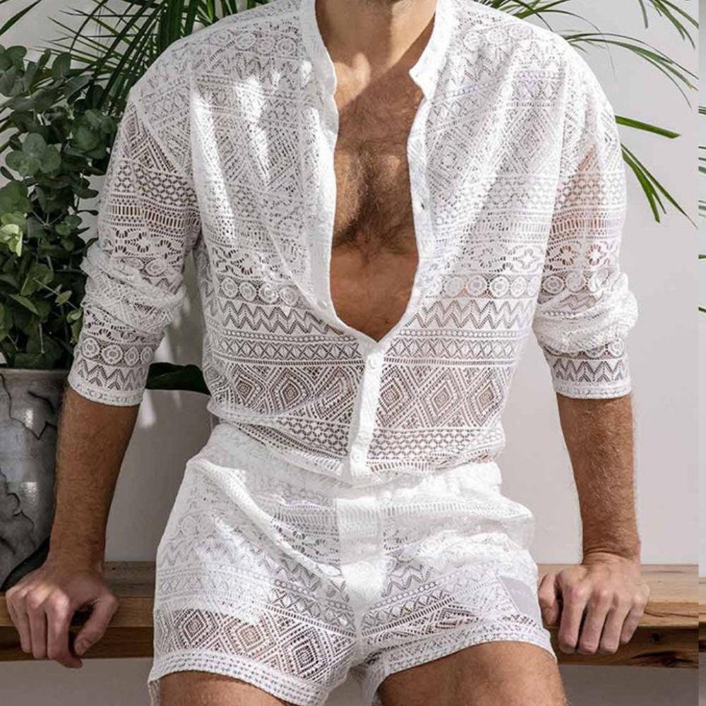 Luftiges Spitzen-Sommeroutfit für Herren - Cai