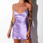 Luftiges Satin-Sommerkleid mit Spaghettiträgern – Joline | 1 kaufen, 1 gratis
