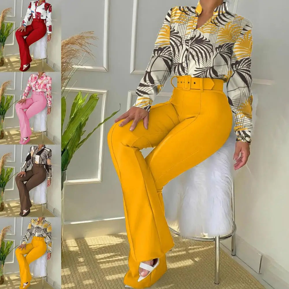 Zweiteiliger Anzug mit Hose und Bluse - Livia