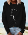 Sweatshirt mit Katzenprint - Paws