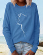 Sweatshirt mit Katzenprint - Paws