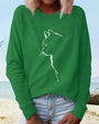 Sweatshirt mit Katzenprint - Paws