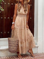 Leichtes Boho-Sommerkleid im Ibiza-Stil mit V-Ausschnitt – Niva