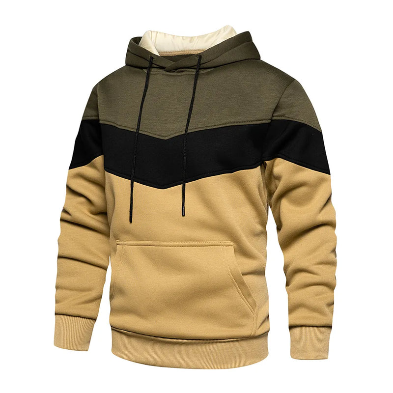 Patchwork Hoodie | Warme Fleece-Streetwear