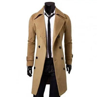 Britischer Trenchcoat| Winddichte Jacke mit doppelter Knopfreihe