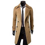 Britischer Trenchcoat| Winddichte Jacke mit doppelter Knopfreihe