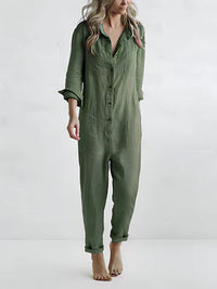 Lässiger Damen Jumpsuit mit Knopfverschluss - Amira
